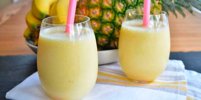 Smoothie d&rsquo;Ananas et Banane