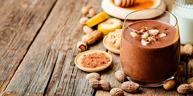 Smoothie avec beurre d&rsquo;Arachide
