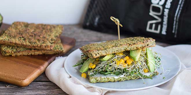 Sandwich avec du Pain au Brocoli