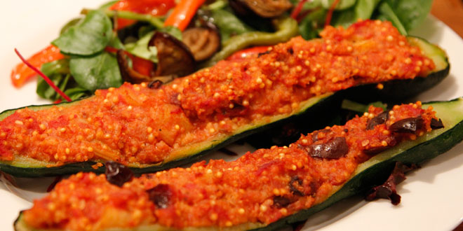 Courgettes farcies à l&rsquo;amarante