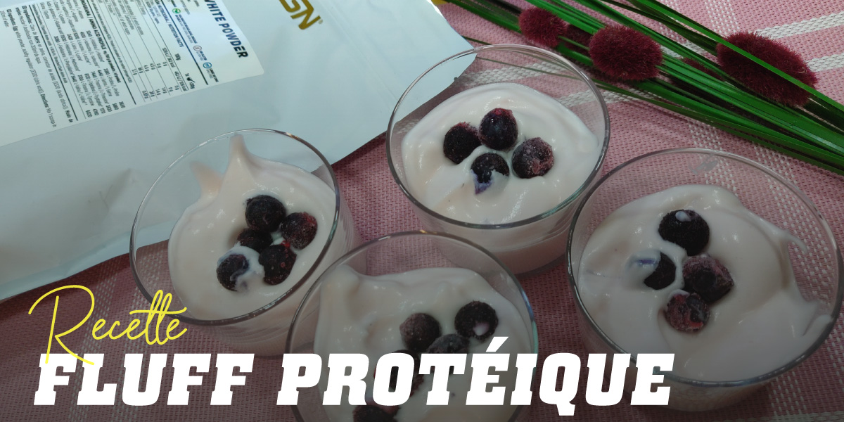 Fluff de blancs d’œufs et Whey Protein