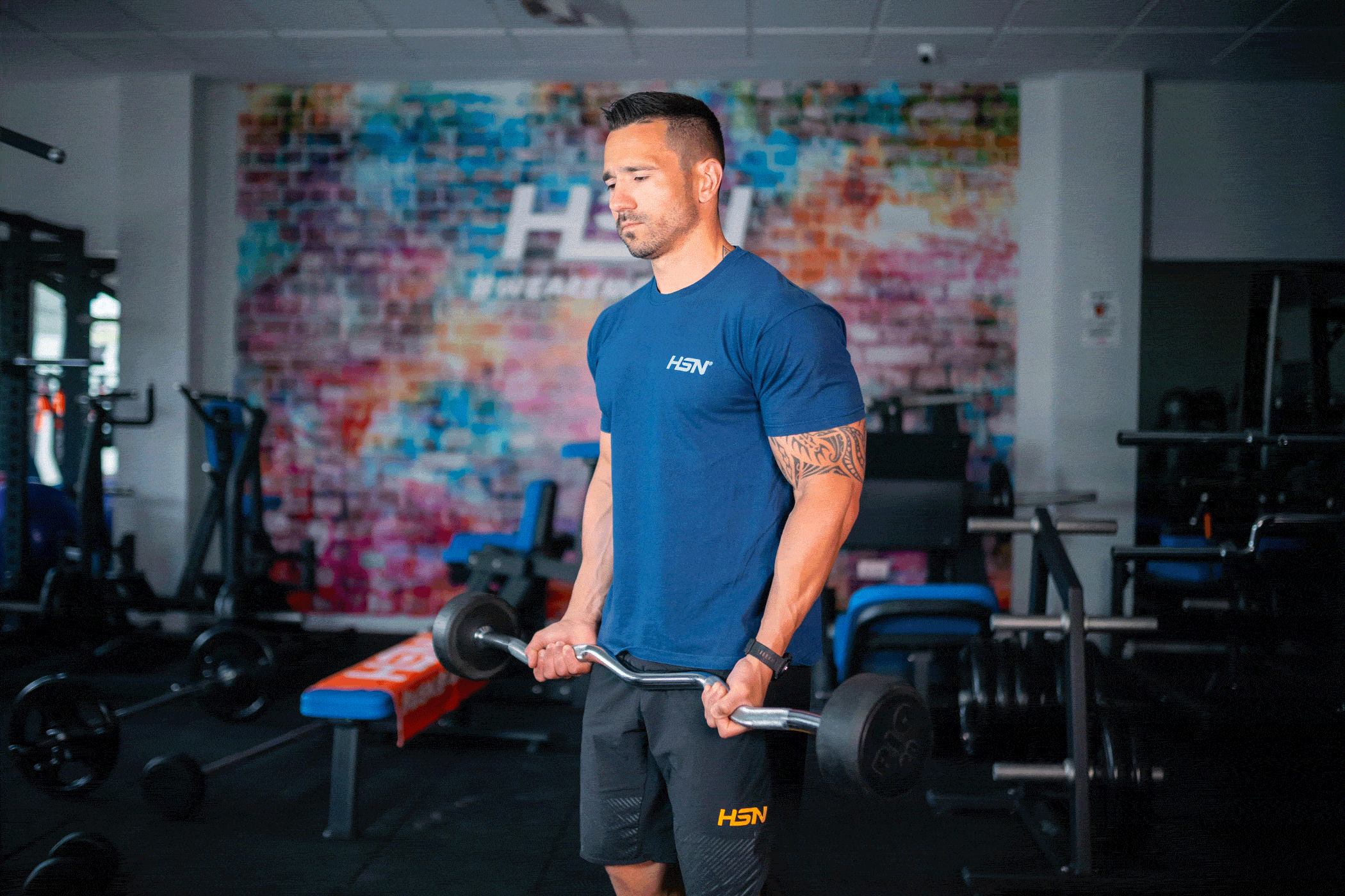 Curl de Biceps Barre Z