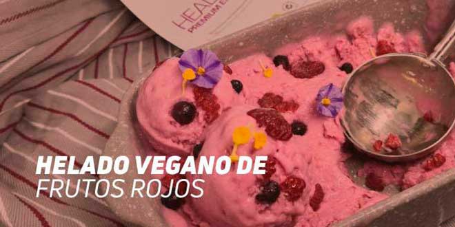 Glace vegan aux fruits rouges