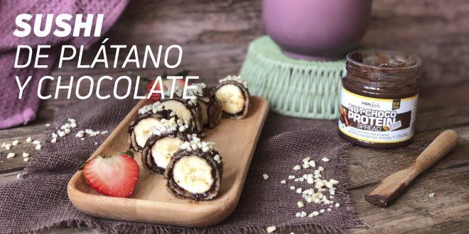 Sushi de banane et chocolat Sushi de banane et chocolat