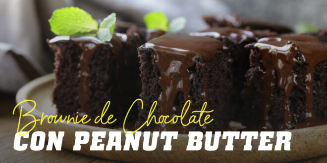 Brownie au chocolat avec beurre de cacahuète
