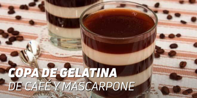 Coupe de gelée au café et mascarpone