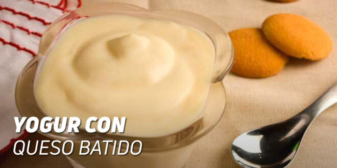 Mix de yaourt avec fromage frais battu
