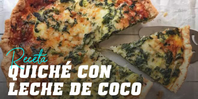 Quiche au lait de coco et légumes Quiche au lait de coco et légumes