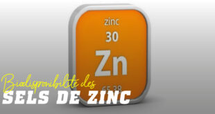 Sels de zinc selon leur biodisponibilité