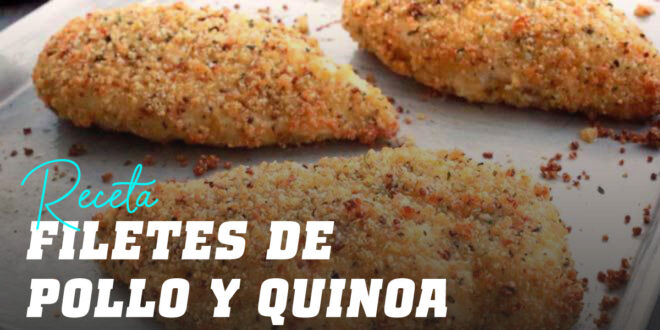 Filets de poulet croustillants avec quinoa