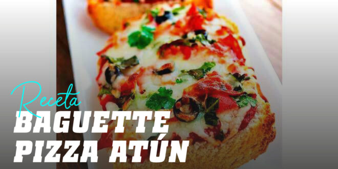 Baguette pizza au thon Baguette pizza au thon