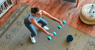 Entraînement à la maison avec haltères. Mois 4 et 5