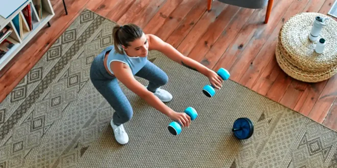 Entraînement à la maison avec haltères. Mois 4 et 5 Entraînement à la maison avec haltères. Mois 4 et 5