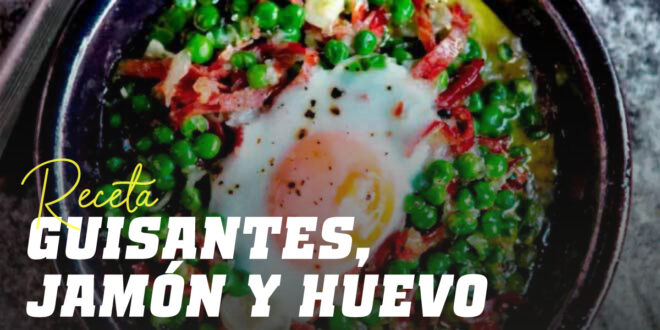 Pois verts aux jambon serrano et œufs Pois verts aux jambon serrano et œufs