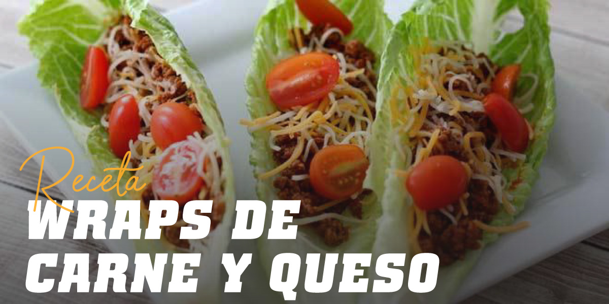 Wraps farcis à la viande et au fromage