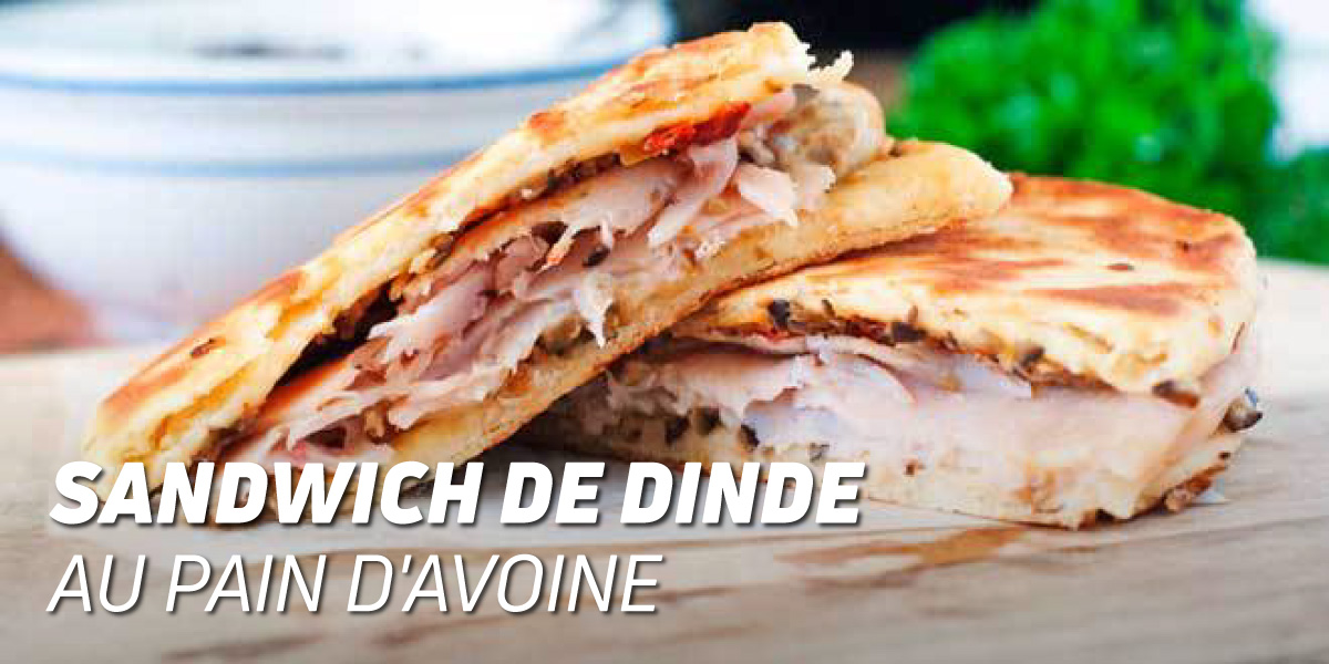 Sandwich à la Dinde avec Pain d&rsquo;Avoine