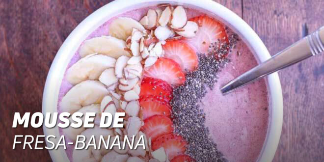 Mousse de fraise banane Mousse de fraise banane