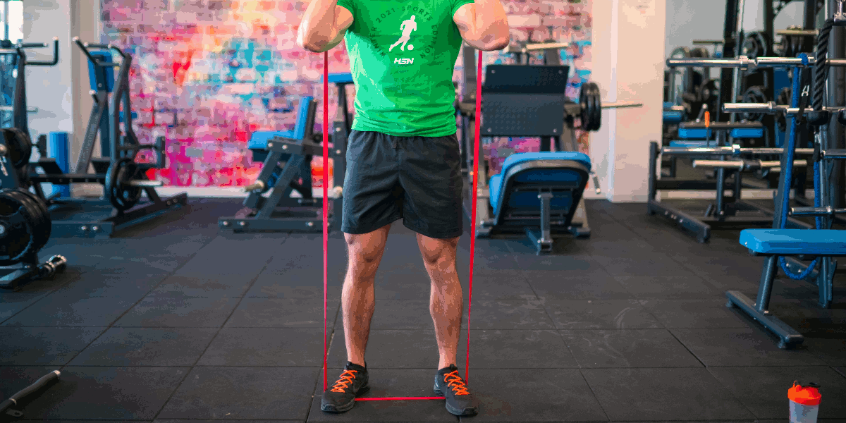 Band Front Squat Band Front Squat