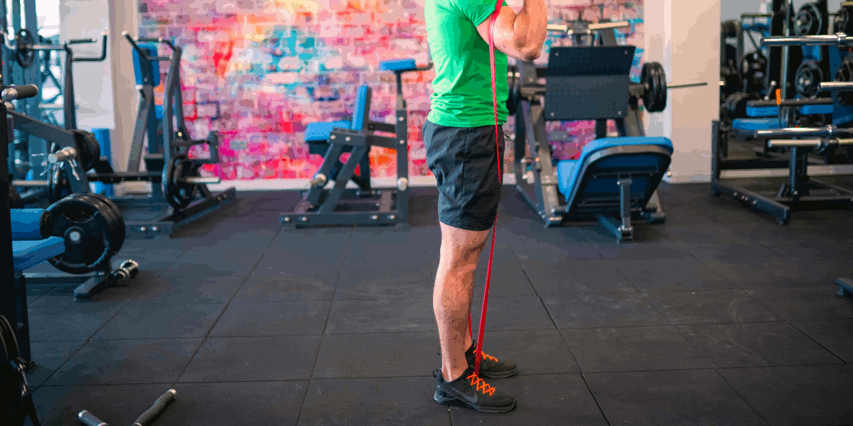 Band Reverse Lunge Band Reverse Lunge