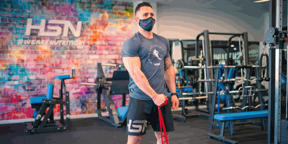 Band Shoulder Lateral Raises Band Shoulder Lateral Raises