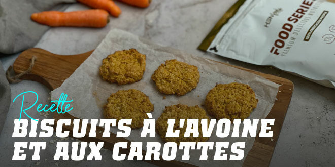 Biscuits à la farine d&rsquo;Avoine et aux Carottes