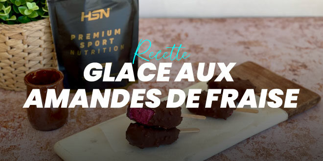 Crème Glacée aux Fraises et aux Amandes Crème Glacée aux Fraises et aux Amandes