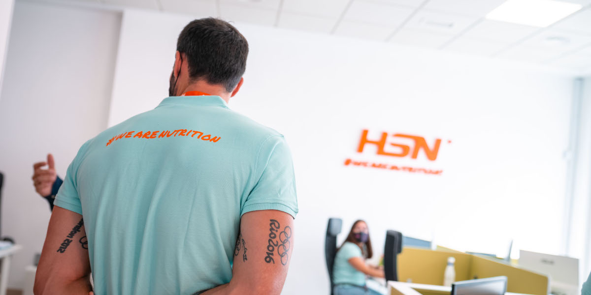 Saúl Craviotto dans les bureaux de HSN Saúl Craviotto dans les bureaux de HSN