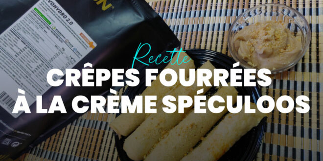 Pancakes d&rsquo;Avoine et Blancs d&rsquo;Œufs fourrées à la Crème de Spéculoos
