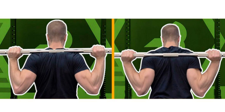 Position de la barre Squats Position de la barre Squats