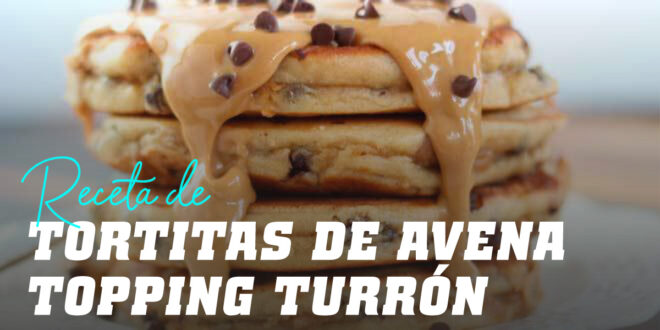 Pancakes d&rsquo;Avoine et Blancs d&rsquo;Œufs avec Topping de Nougat