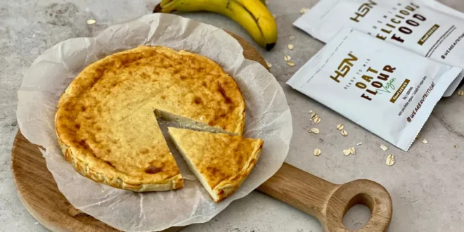 Tarte fit à la banane et au yaourt Tarte fit à la banane et au yaourt