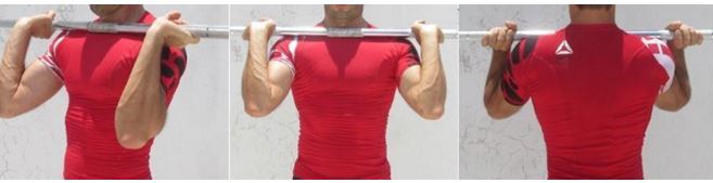 Barre en développé militaire