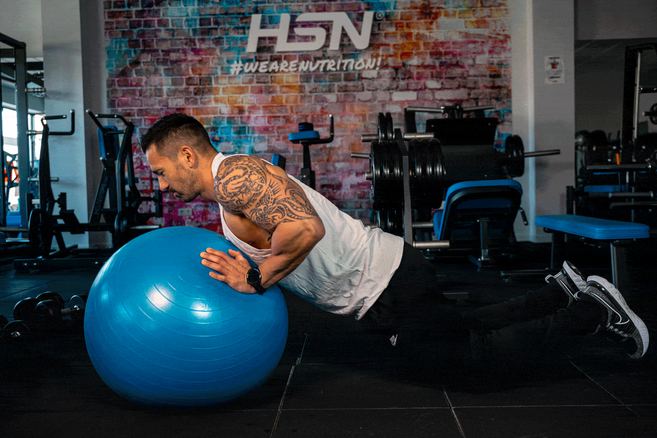 Ball Push Up (à genoux)