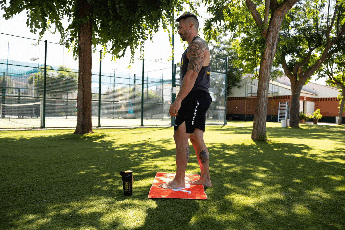 Levée de terre sur une jambe