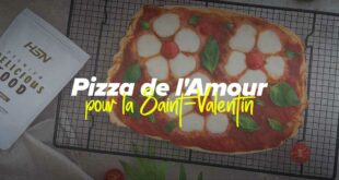Pizza pour la saint-valentin