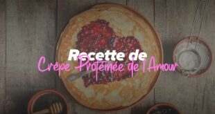 Recette de crepe protéinée de l'amour HSN