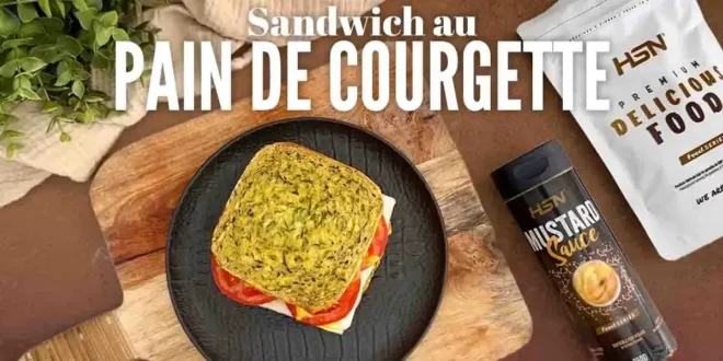 Sandwich au pain de courgette