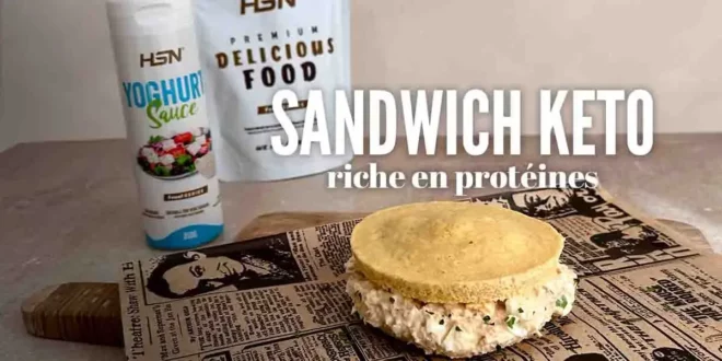 Sandwich Keto riche en protéines