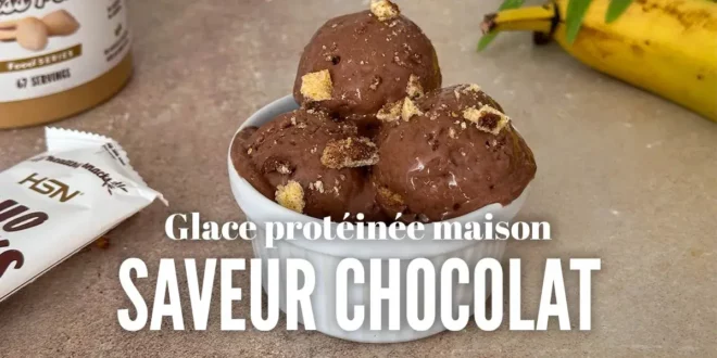 Glace Protéinée Maison au Chocolat Glace Protéinée Maison au Chocolat