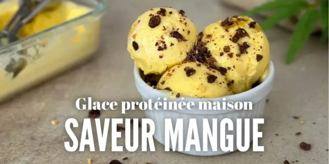 Glace Protéinée Maison à la Mangue