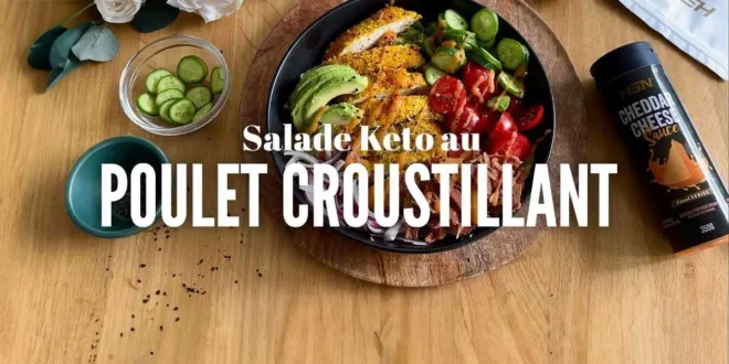 Salade Keto au Poulet Croustillant