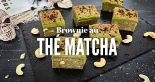 Brownie au Thé Matcha pour Halloween
