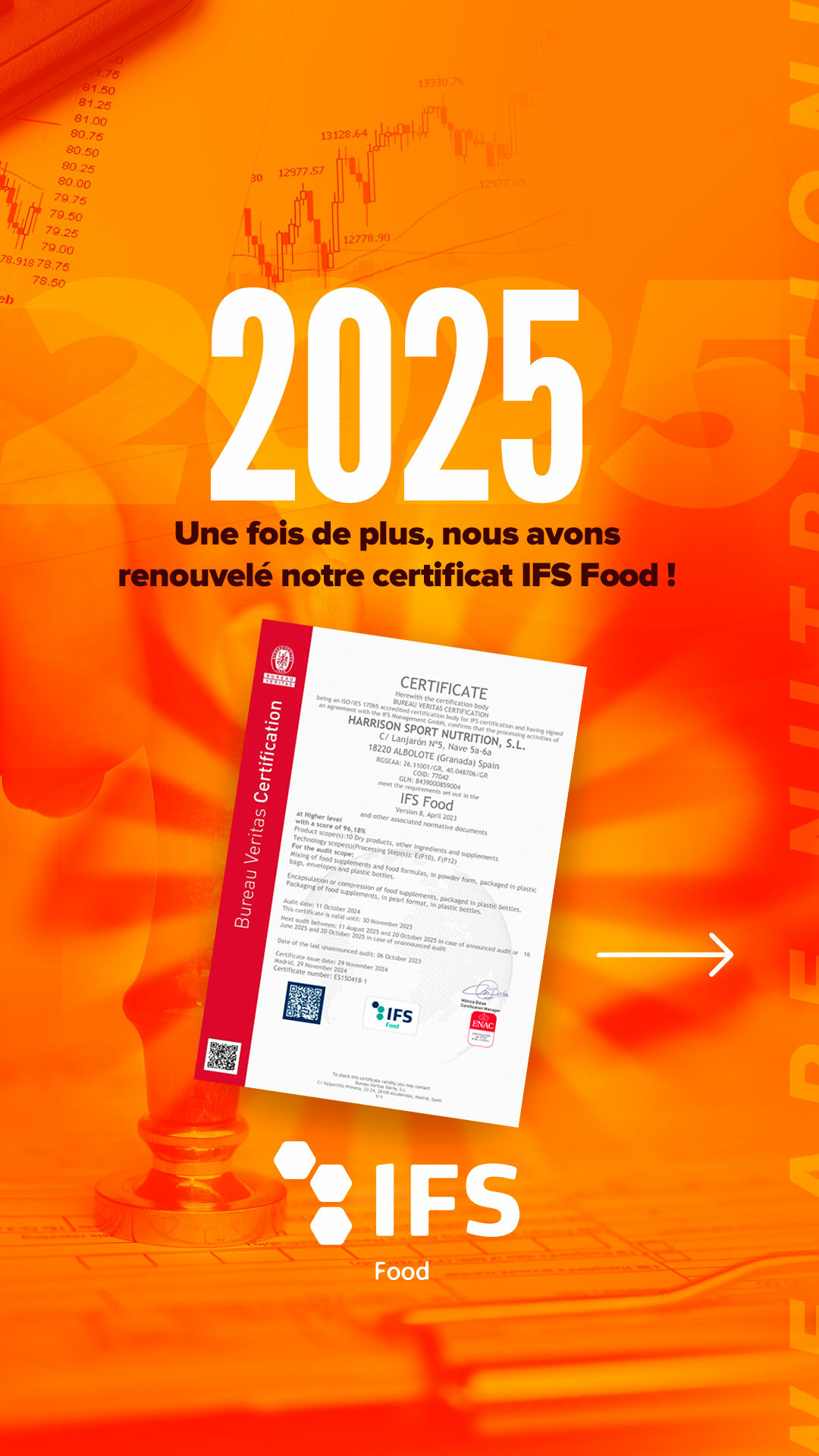 Que signifie l'IFS Food pour HSN