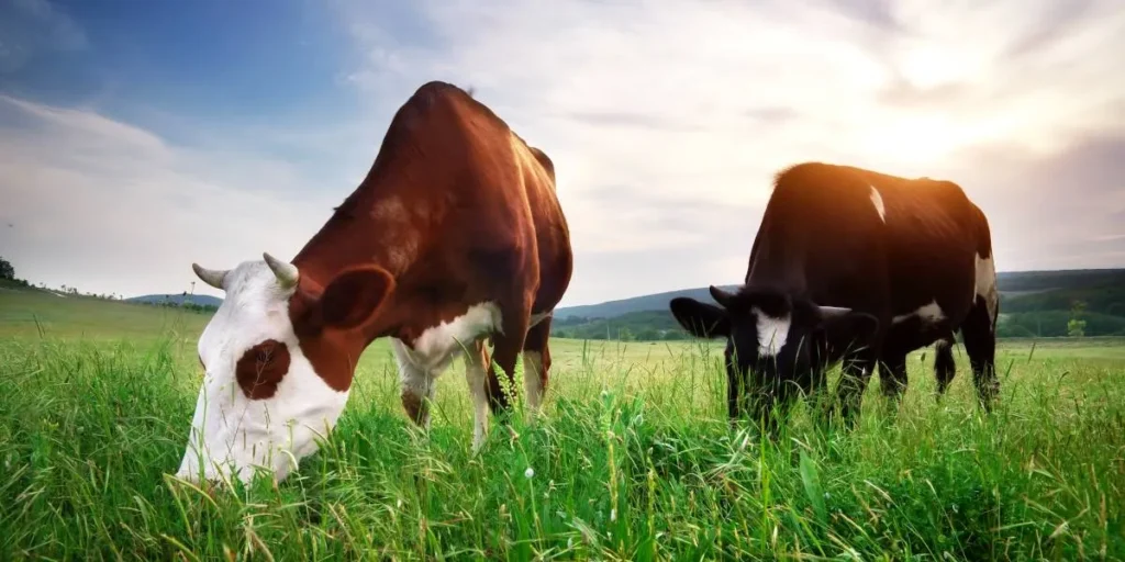 Vaches nourries à l’herbe