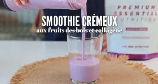 Smoothie crémeux aux fruits rouges et collagène