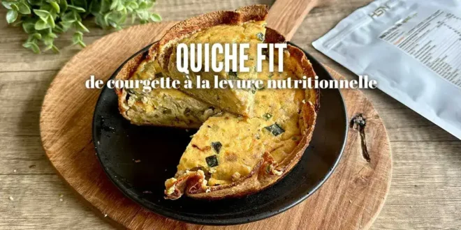 Quiche fit à la courgette avec levure nutritionnelle
