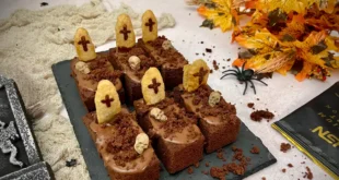 Tombes au chocolat pour Halloween