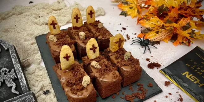 Tombes au chocolat pour Halloween