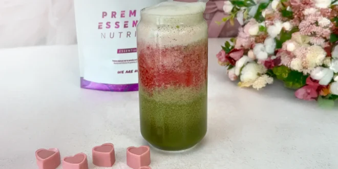 Matcha Latte à la Framboise et au Collagène pour la Saint-Valentin