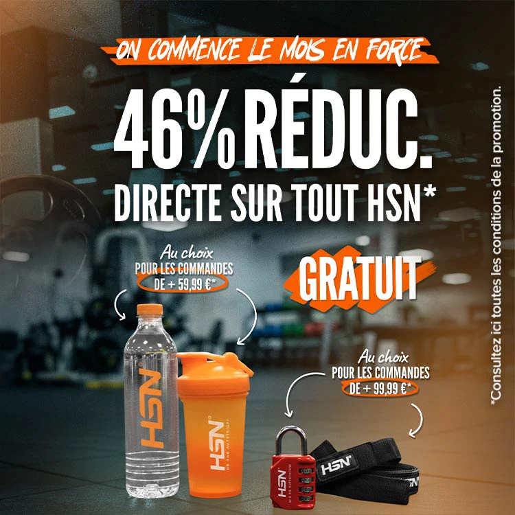 46% de R&eacute;duc. Directe sur Tout HSN